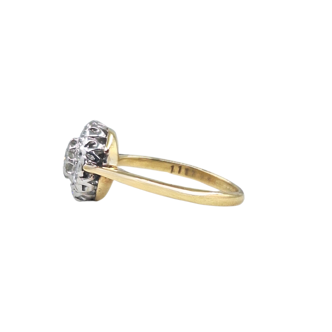 18ct Yellow Gold Diamond Cluster Ring