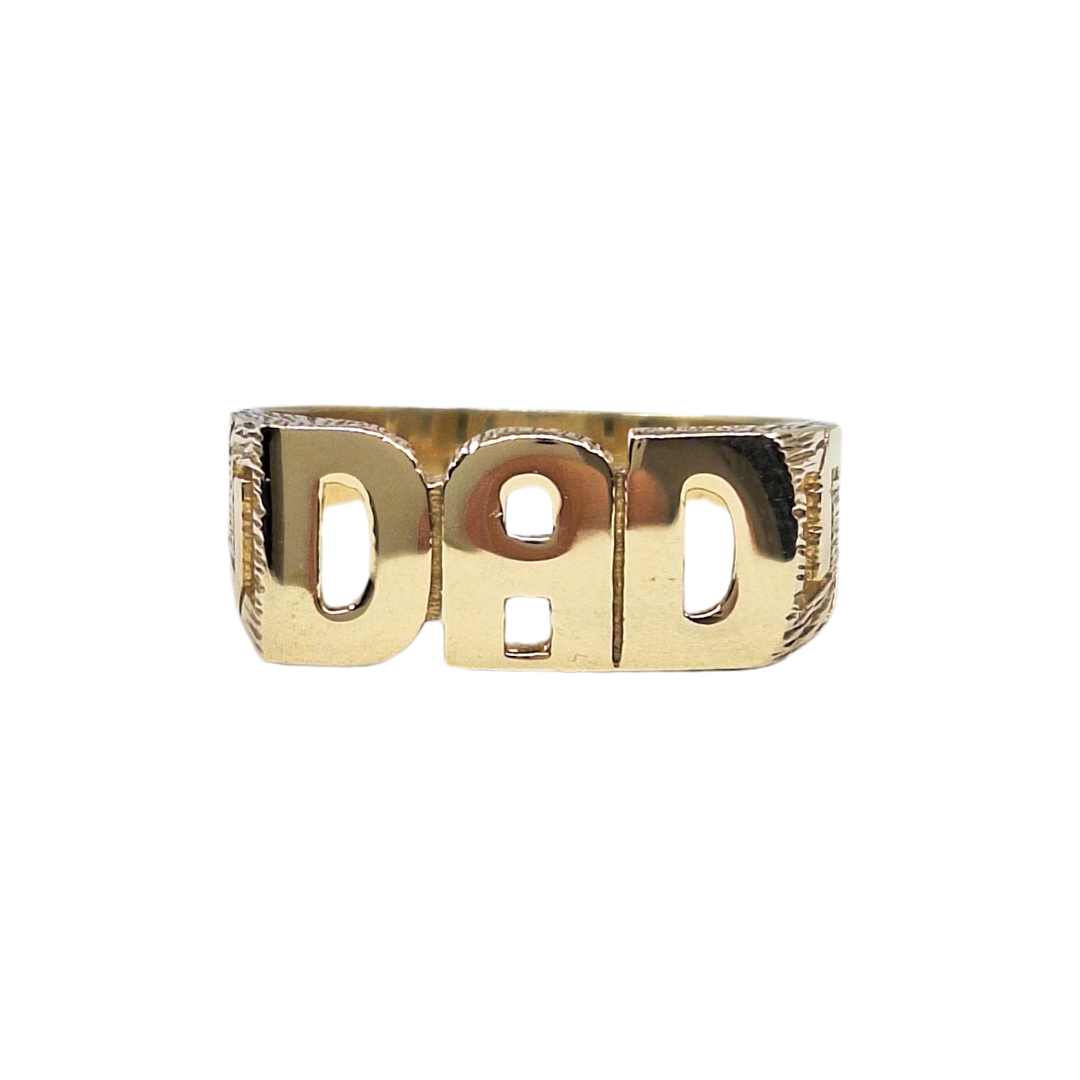 9ct Yellow Gold Dad Ring