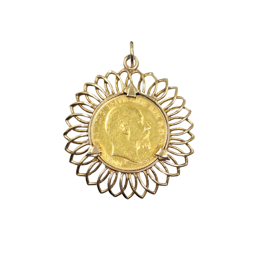 Full Sovereign Pendant 1906