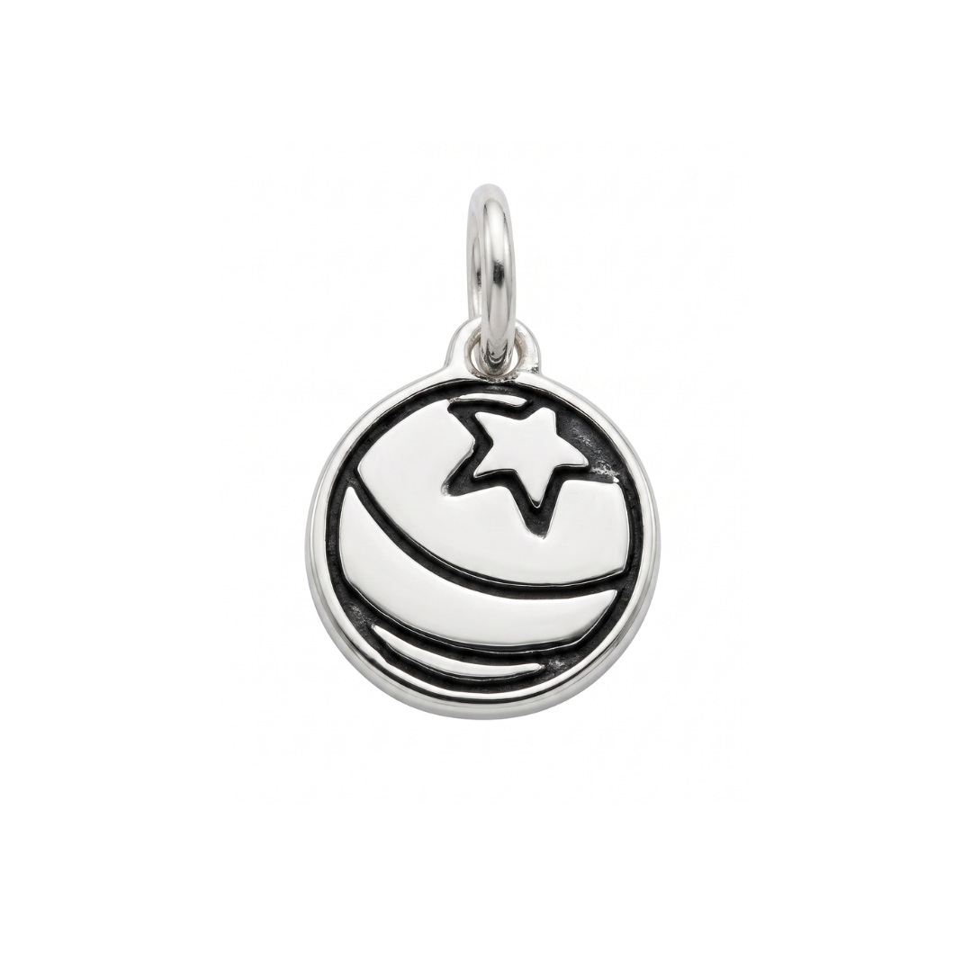 Sterling Silver Toy Star Ball Charm