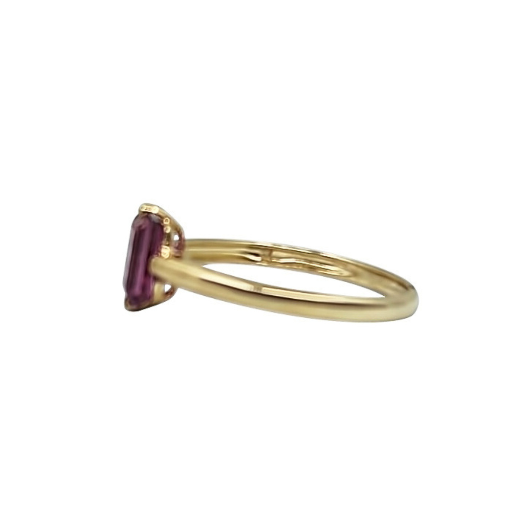 9ct Yellow Gold Rhodolite Garnet Ring