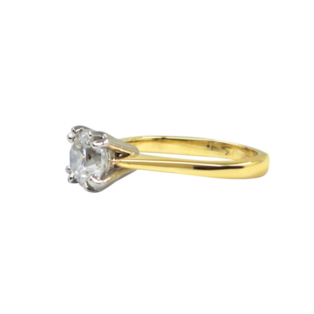 18ct Yellow Gold Diamond Solitaire Ring 1.03ct