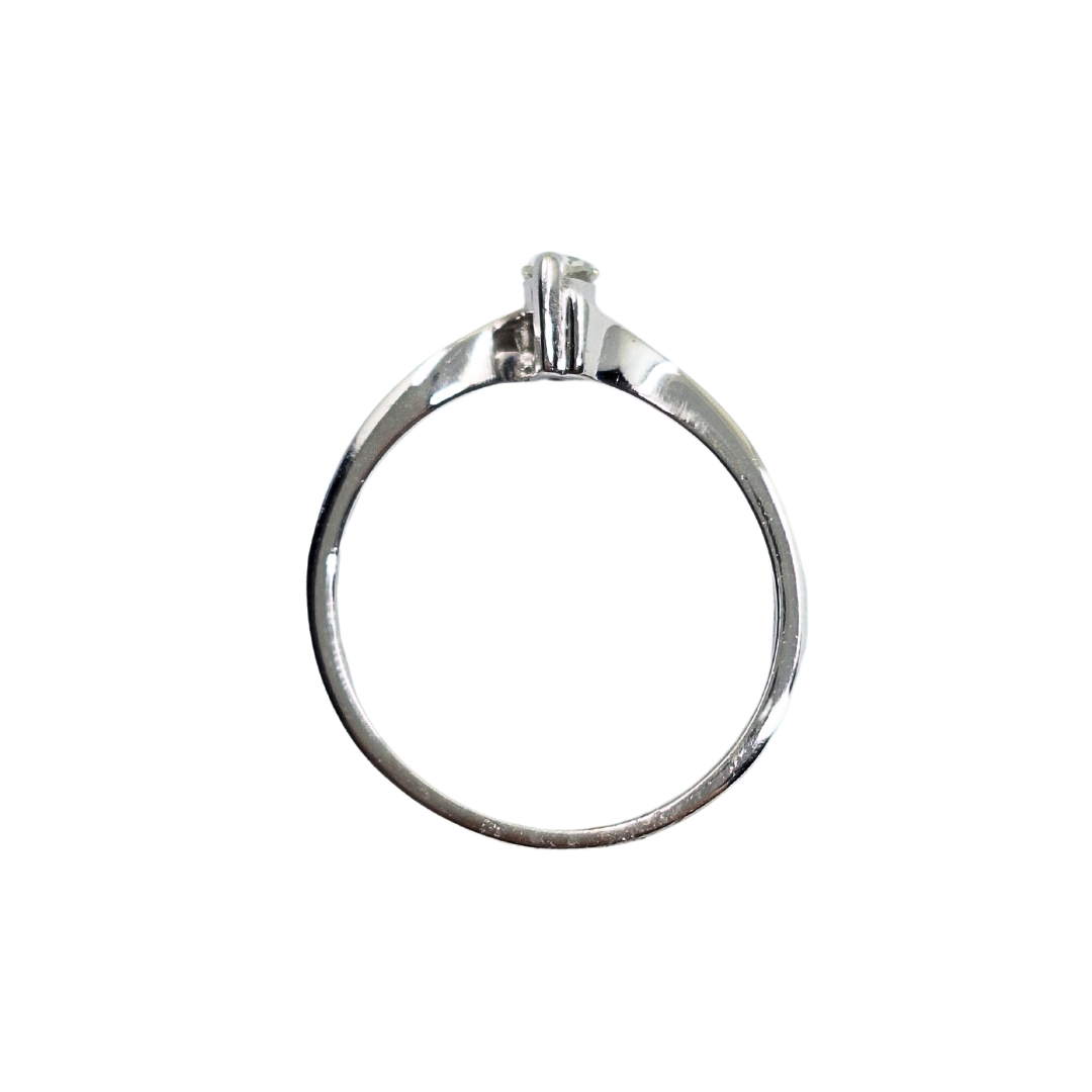 18ct White Gold Marquise Diamond Solitaire 0.25ct