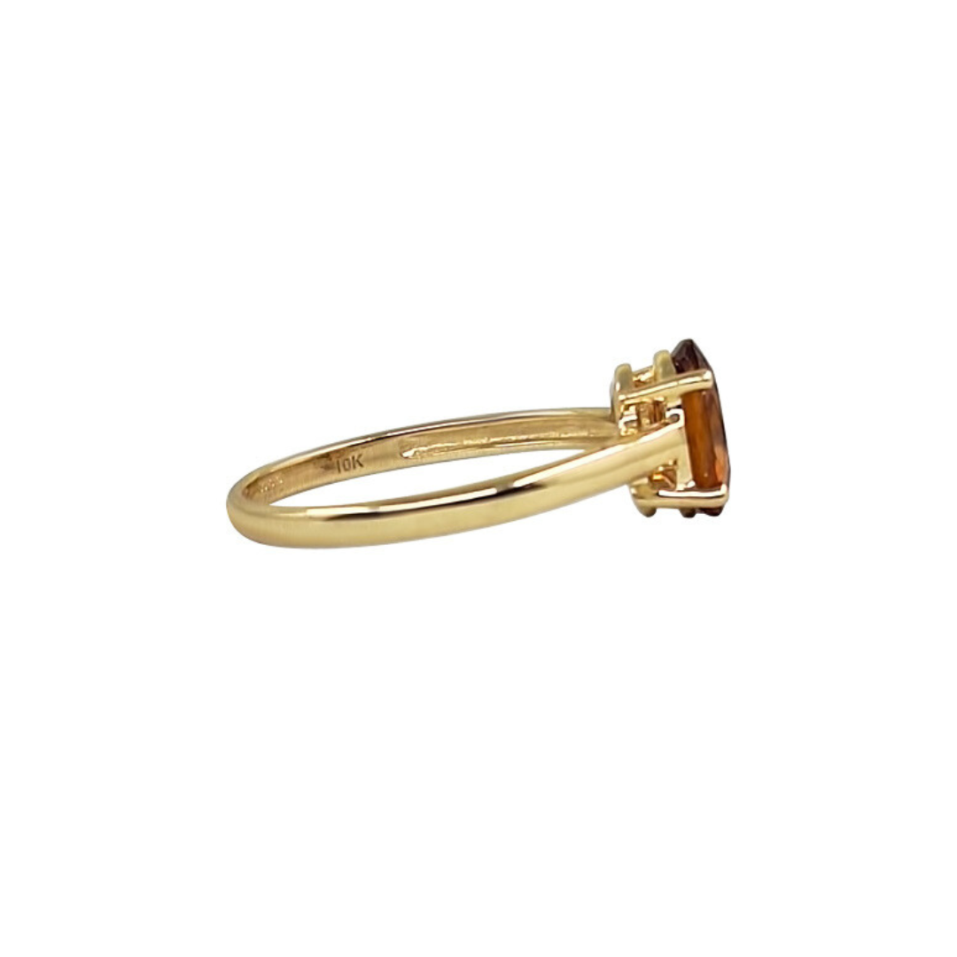 9ct Yellow Gold Oval Citrine Ring