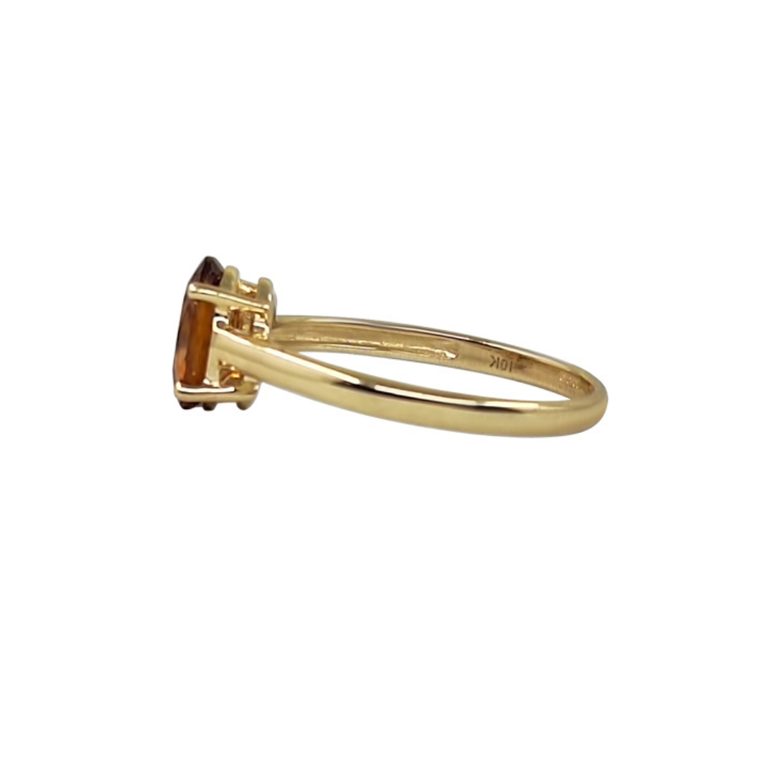 9ct Yellow Gold Oval Citrine Ring