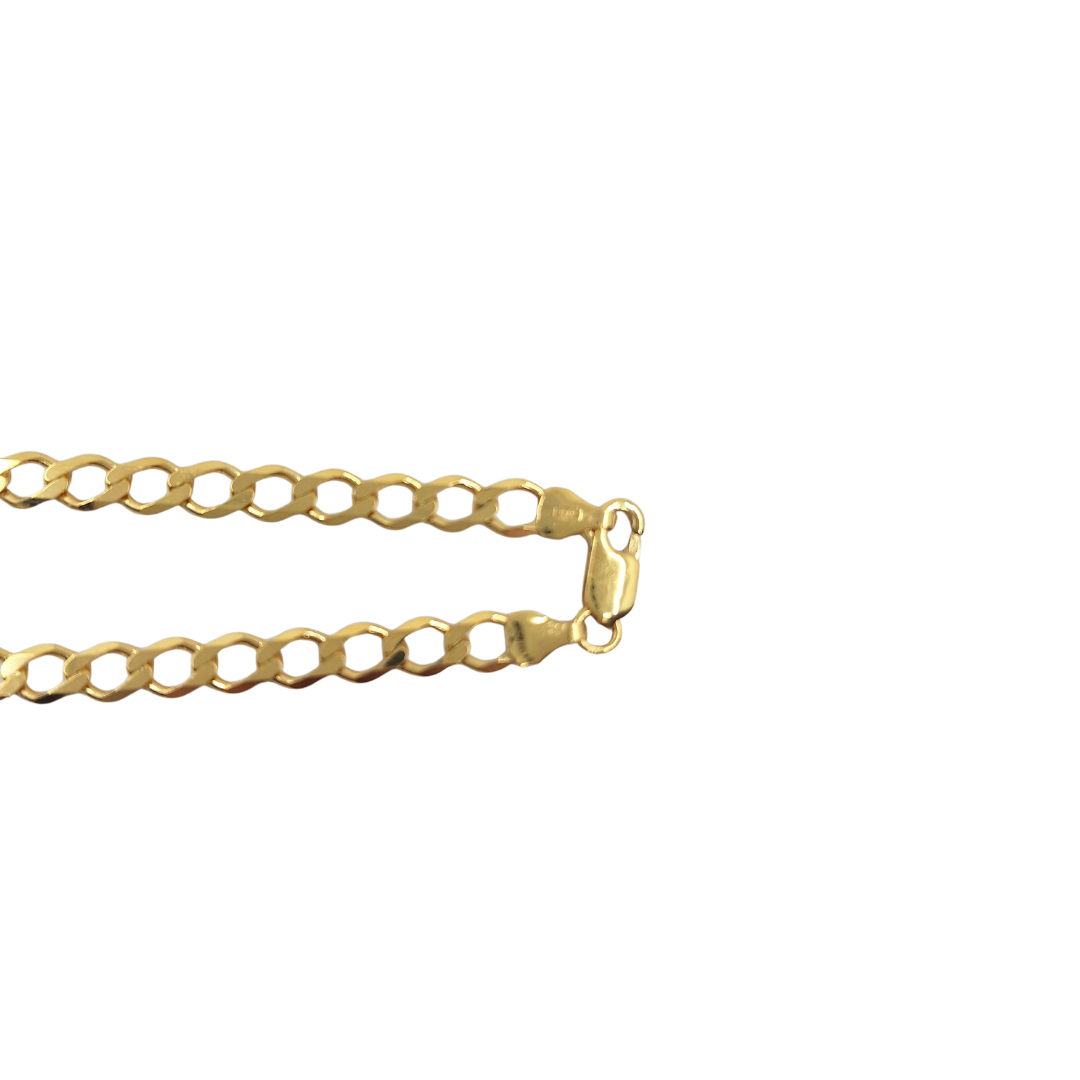 9ct Yellow Gold Curb Chain 22"
