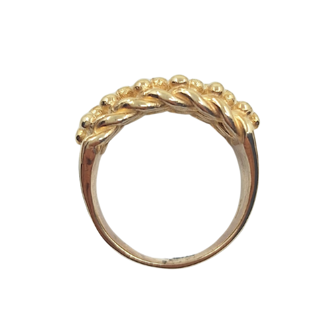 9ct Yellow Gold 6 Row Keeper Ring