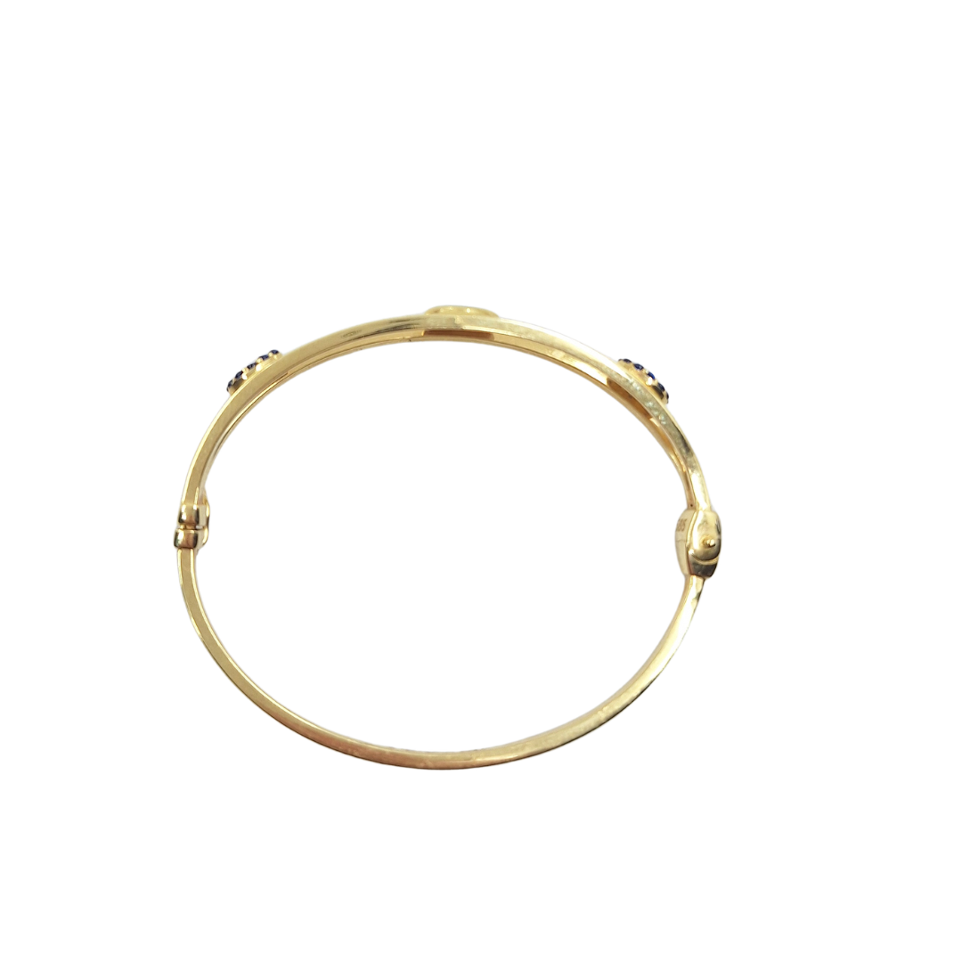 14ct Yellow Gold Turkish Eye Baby Bangle