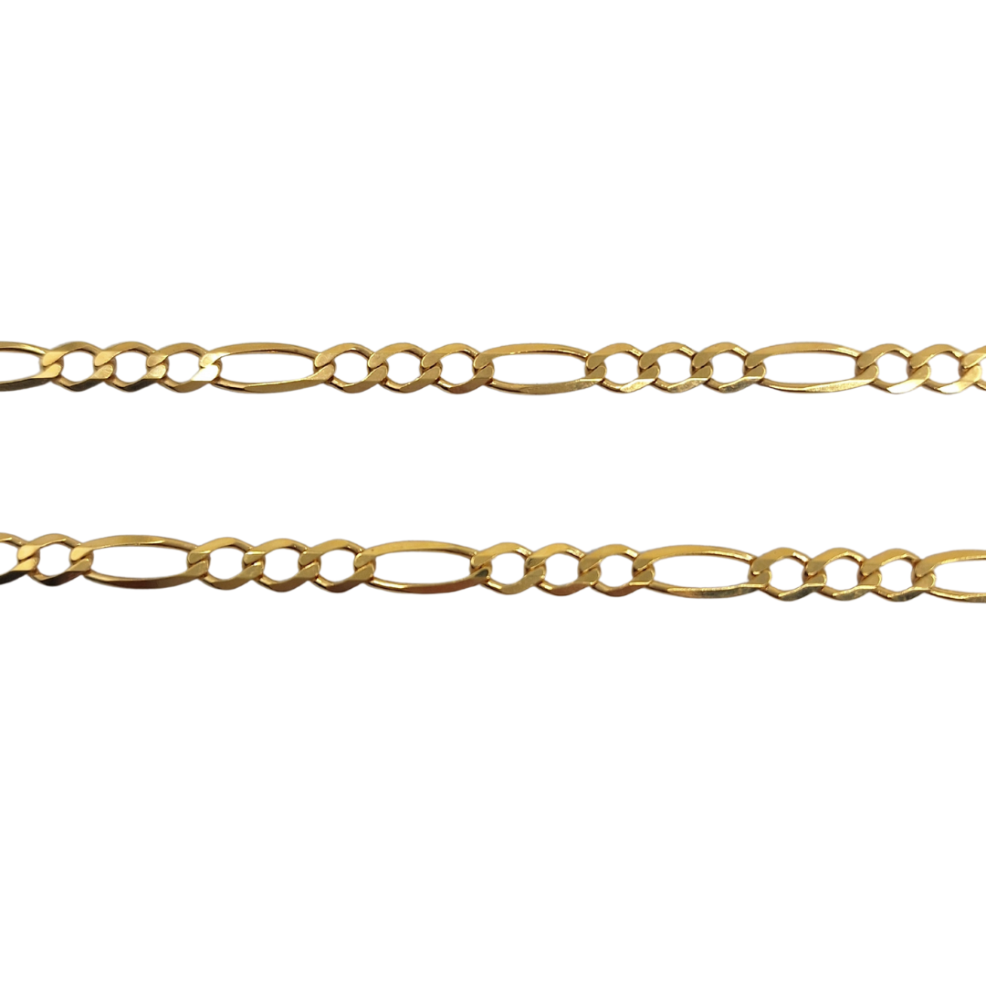 9ct Yellow Gold Figaro Chain 20"