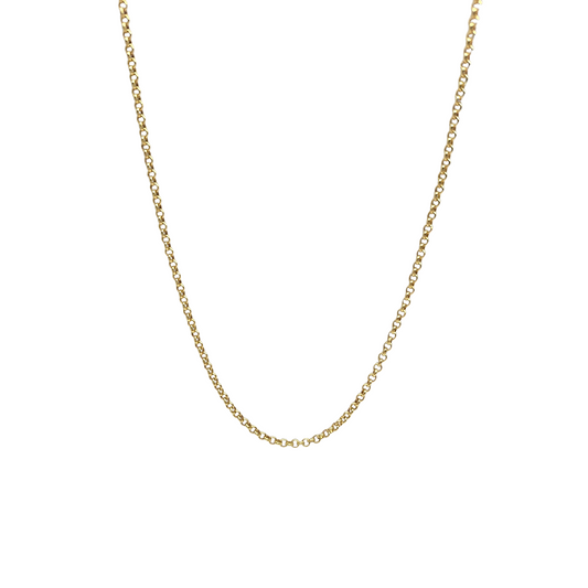 9ct Yellow Gold Micro Belcher Chain 22"