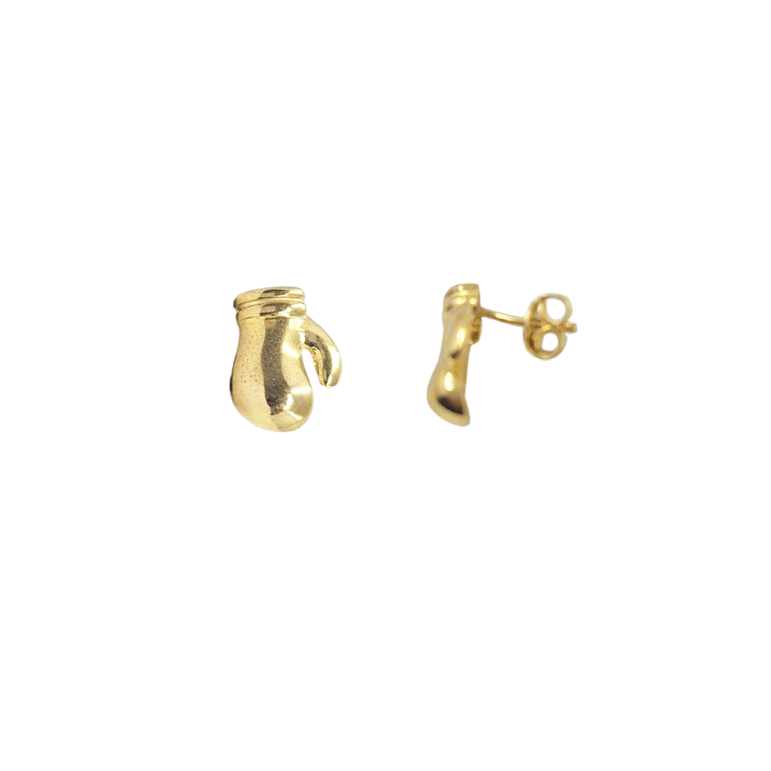 9ct Yellow Gold Boxing Glove Stud Earrings