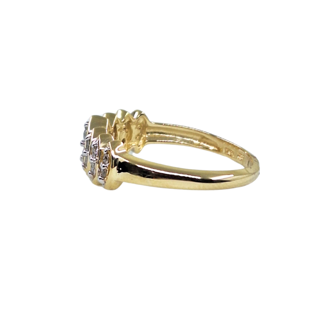 9ct Yellow Gold Diamond Band Ring 0.20ct