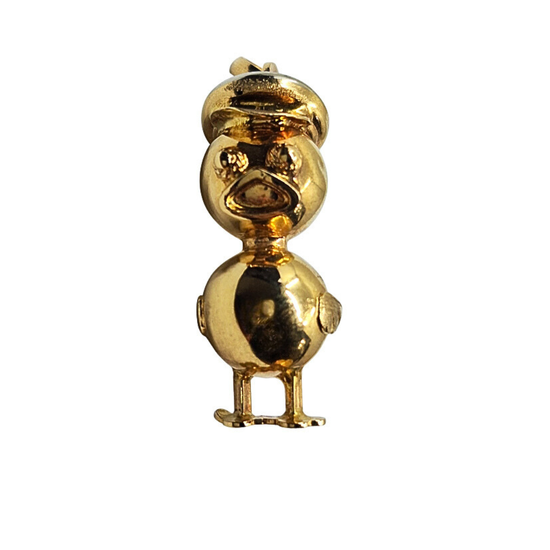 18ct Yellow Gold Duck Pendant