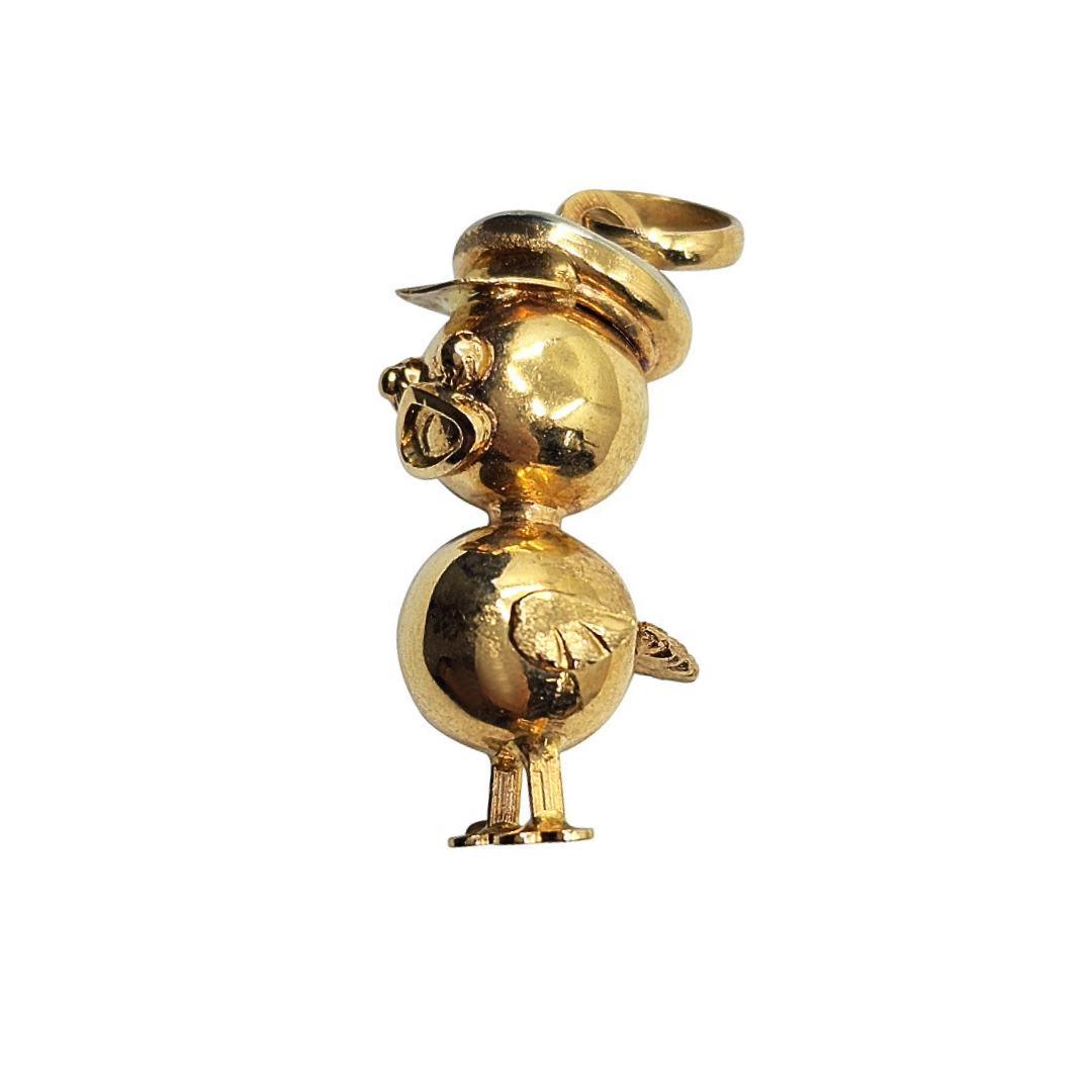 18ct Yellow Gold Duck Pendant