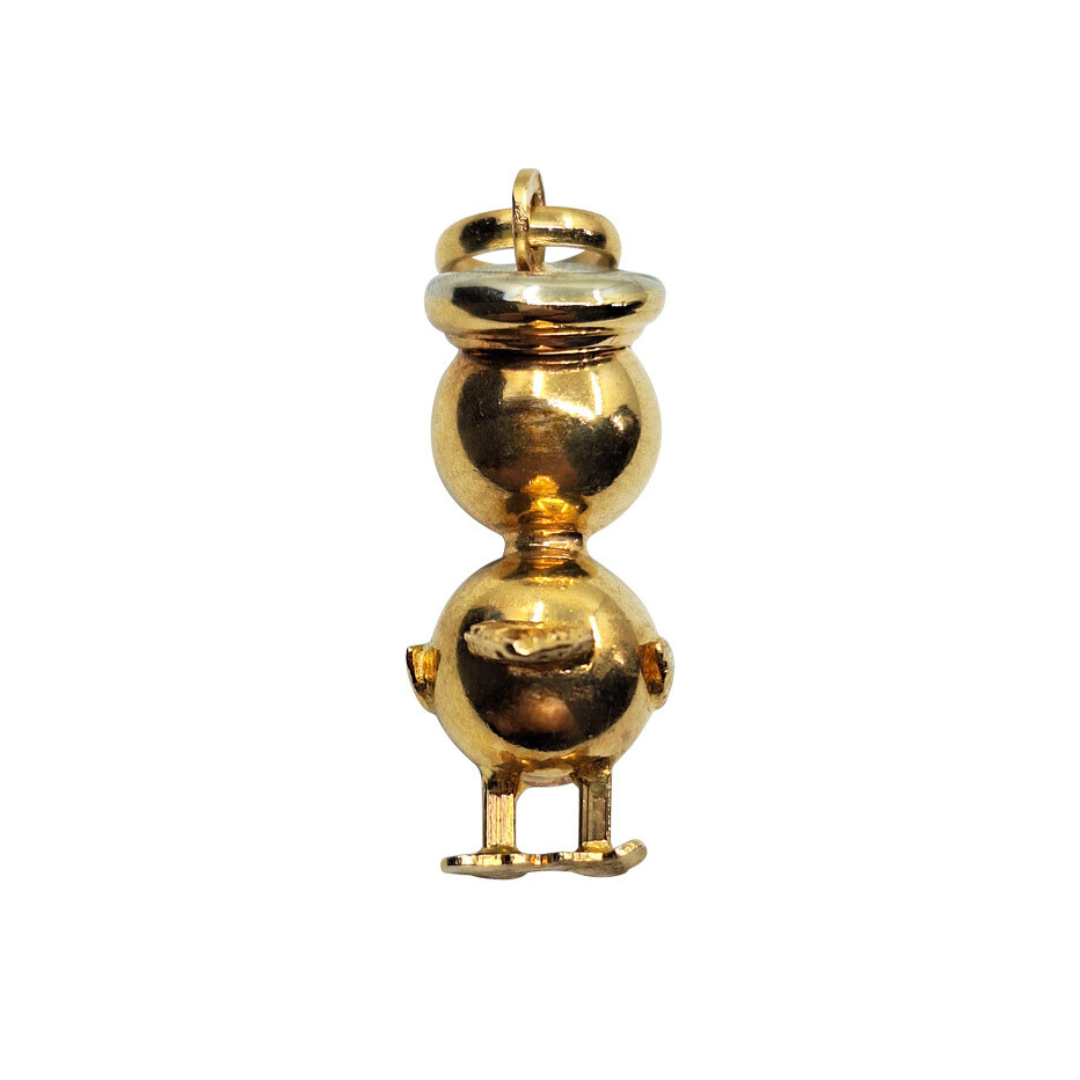 18ct Yellow Gold Duck Pendant