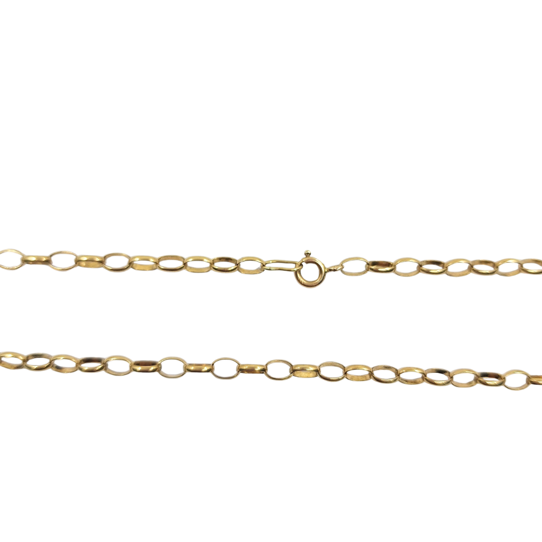 9ct Yellow Gold Belcher Chain 22"