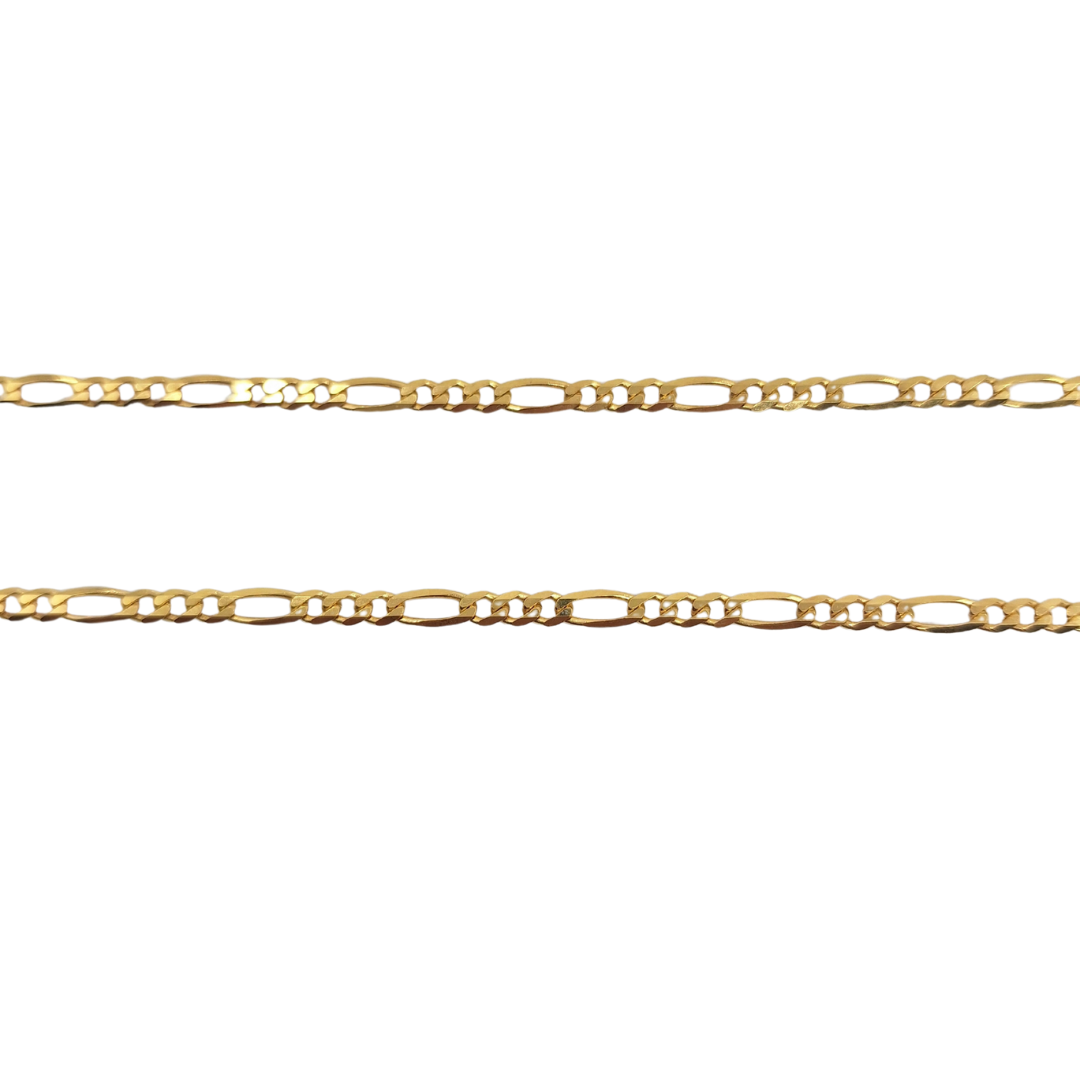 9ct Yellow Gold Figaro Chain 20"