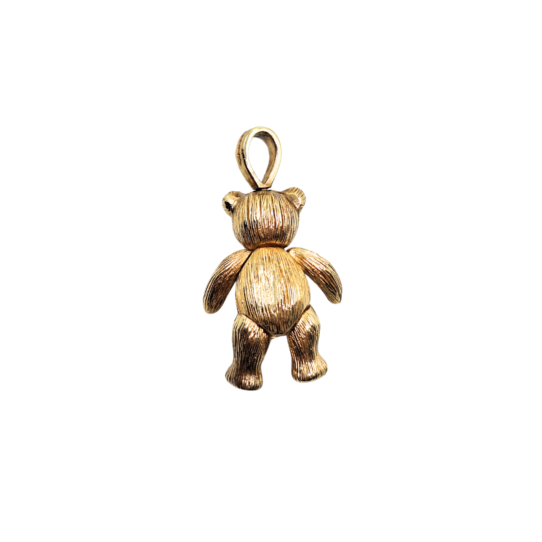 9ct Yellow Gold Teddy Bear Pendant