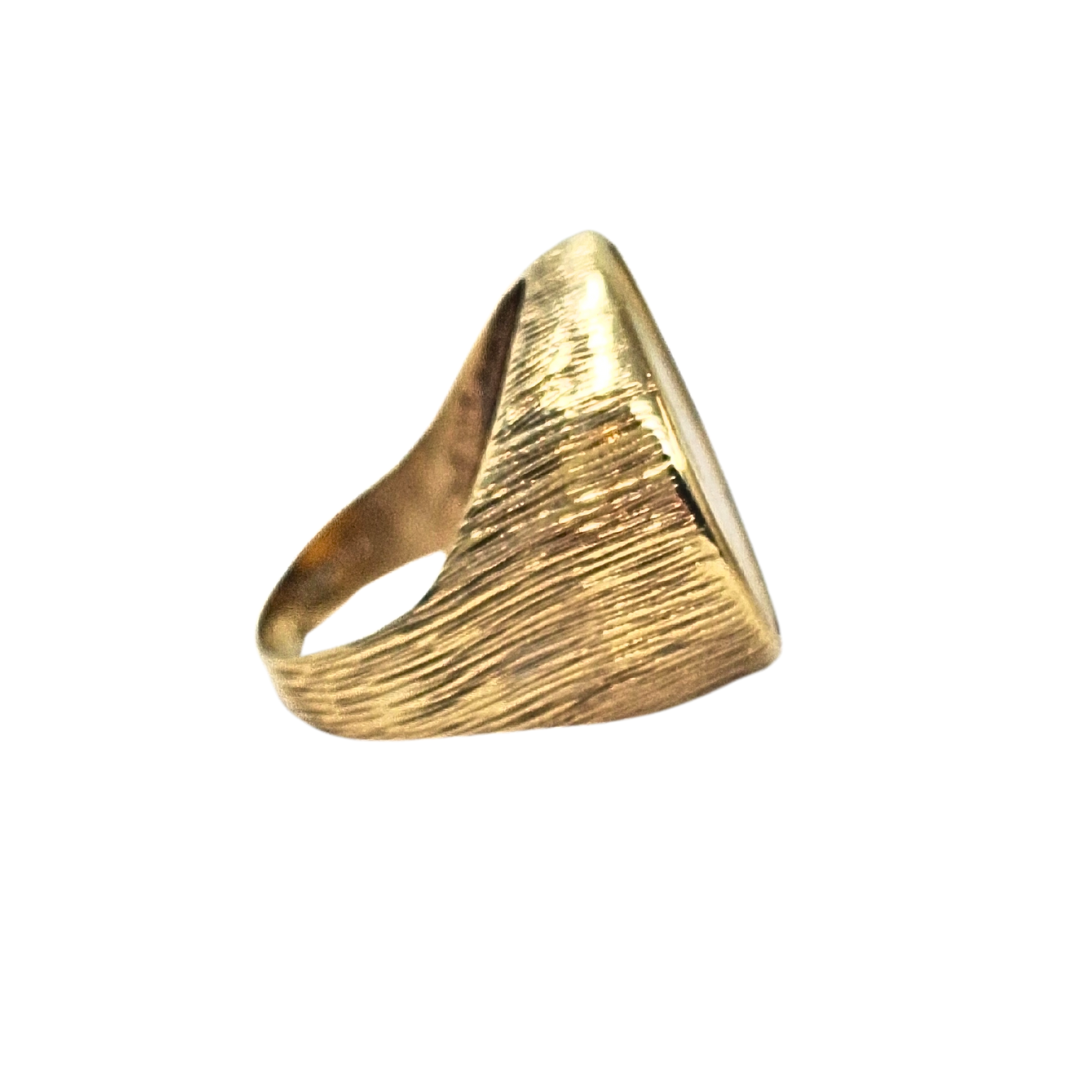 9ct/22ct Yellow Gold Half Sovereign Ring 1898