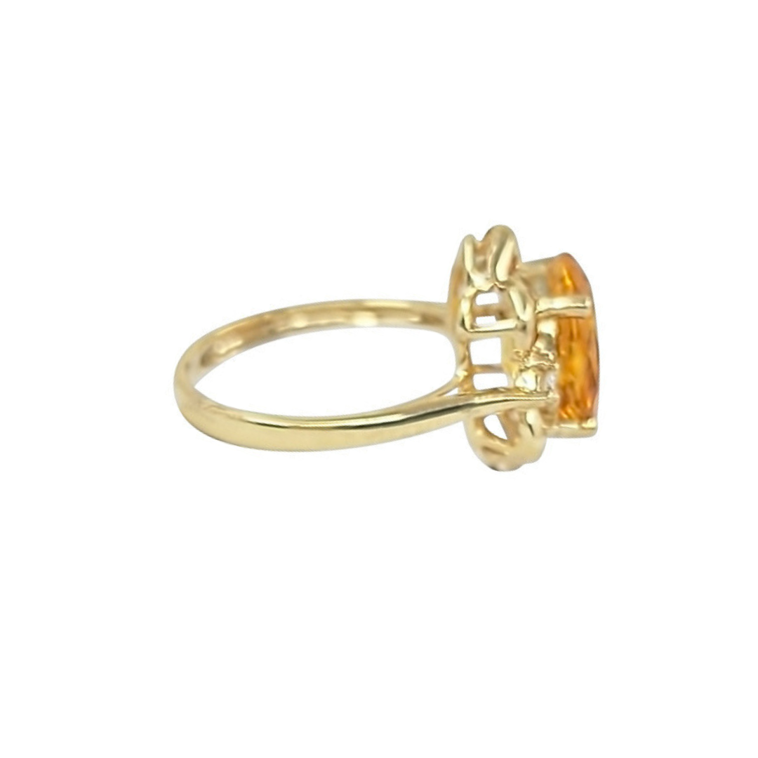 9ct Yellow Gold Citrine Solitaire Ring