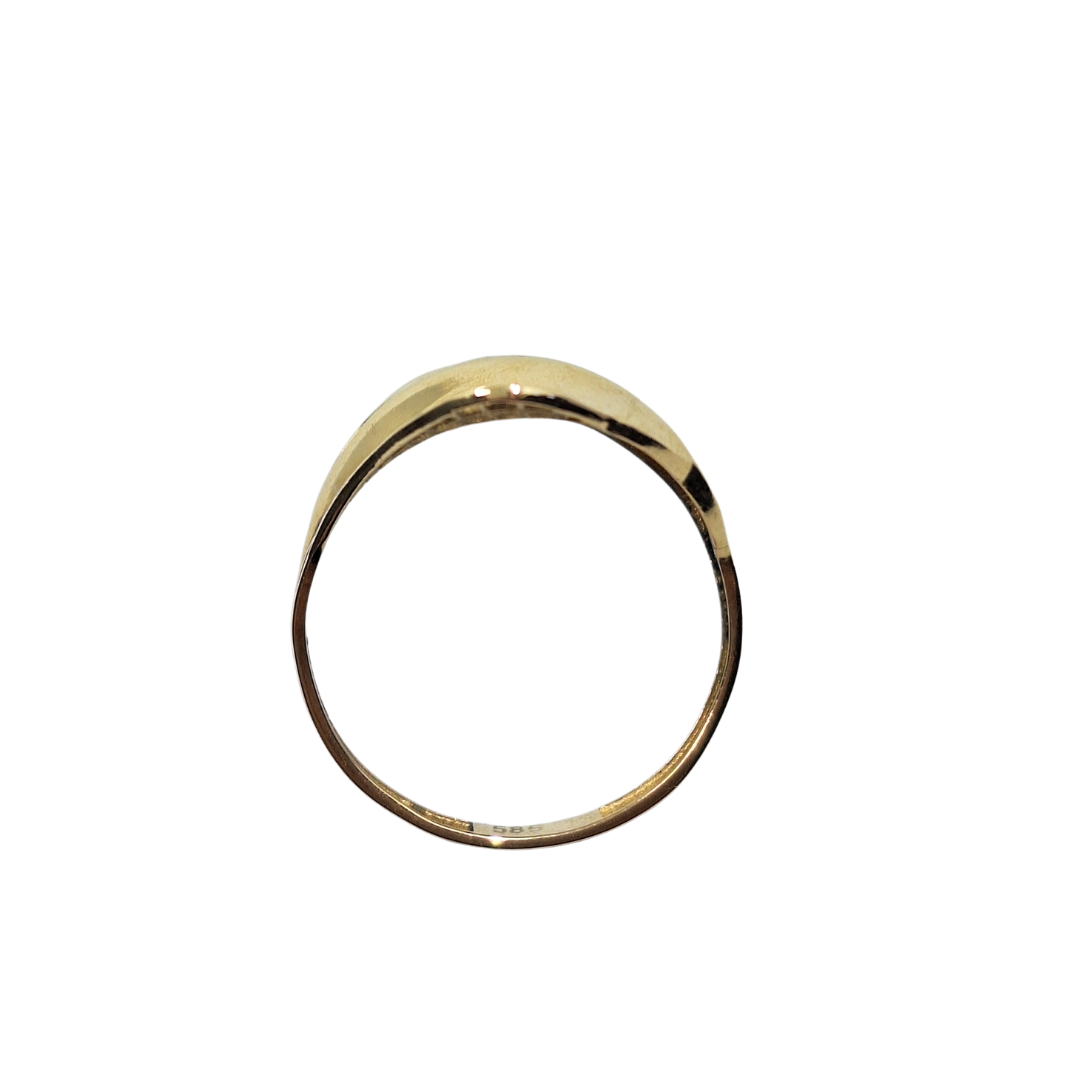 14ct Yellow & White Gold Band Ring