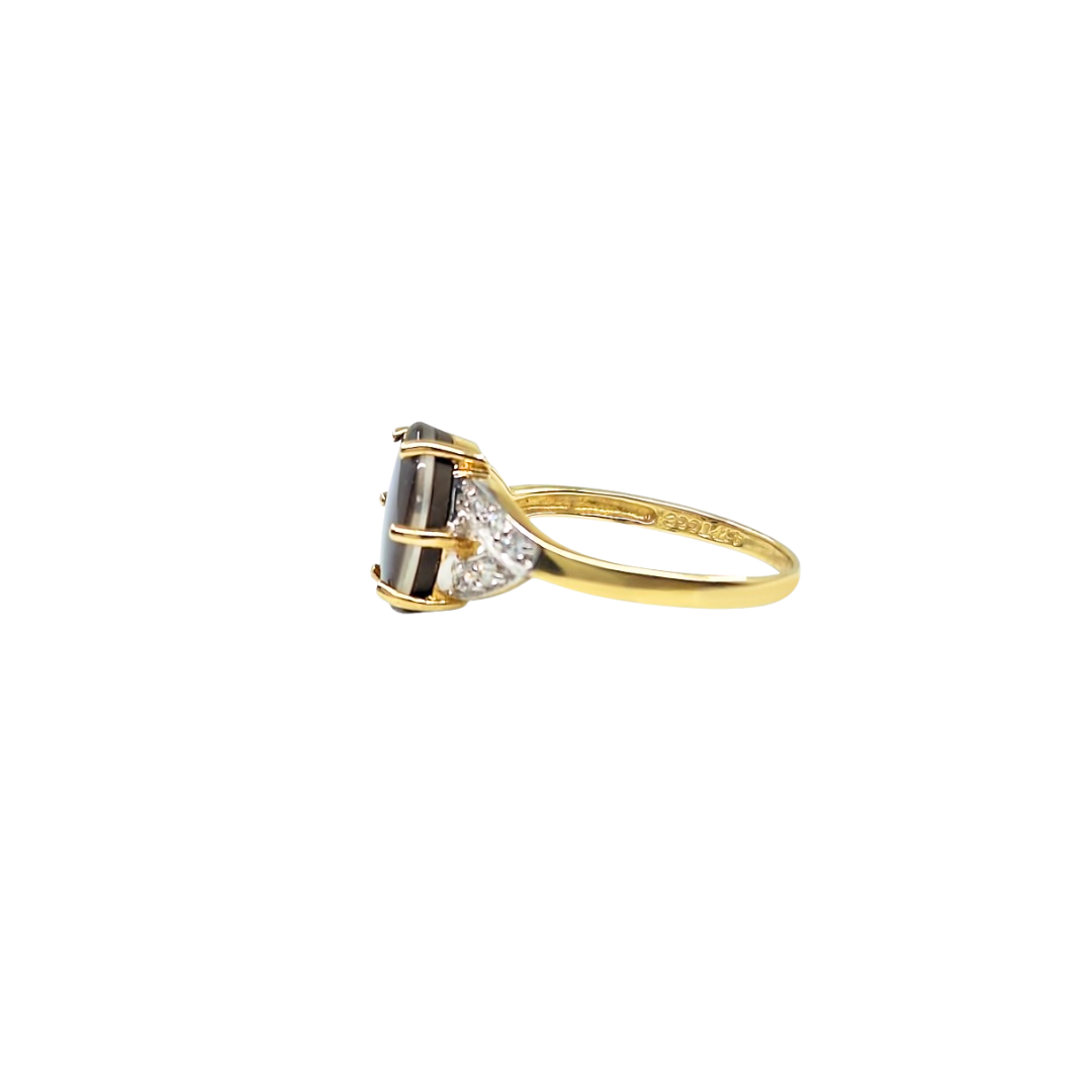 9ct Yellow Gold Ammolite Ring