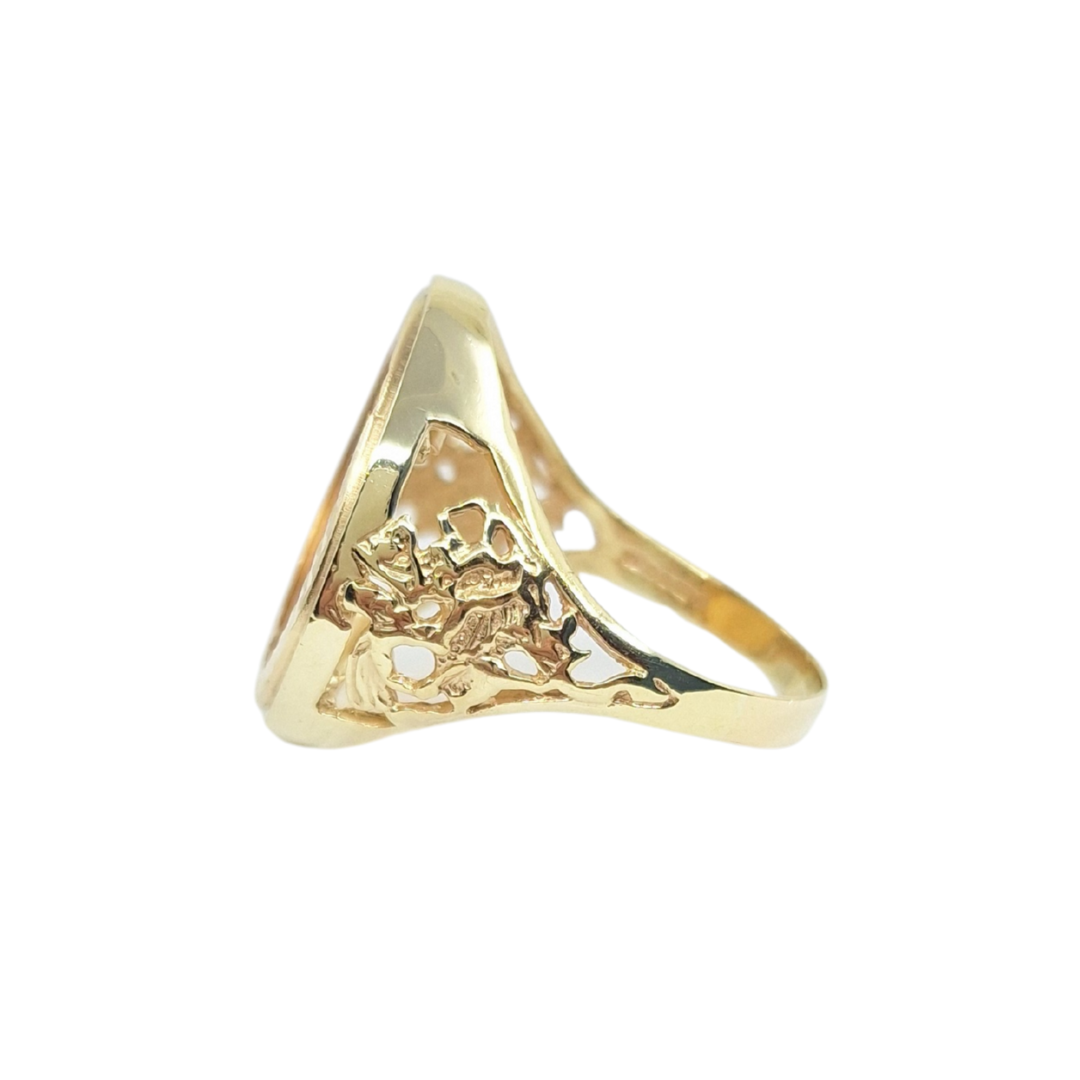 9ct/22ct Yellow Gold Full Sovereign Ring 1979