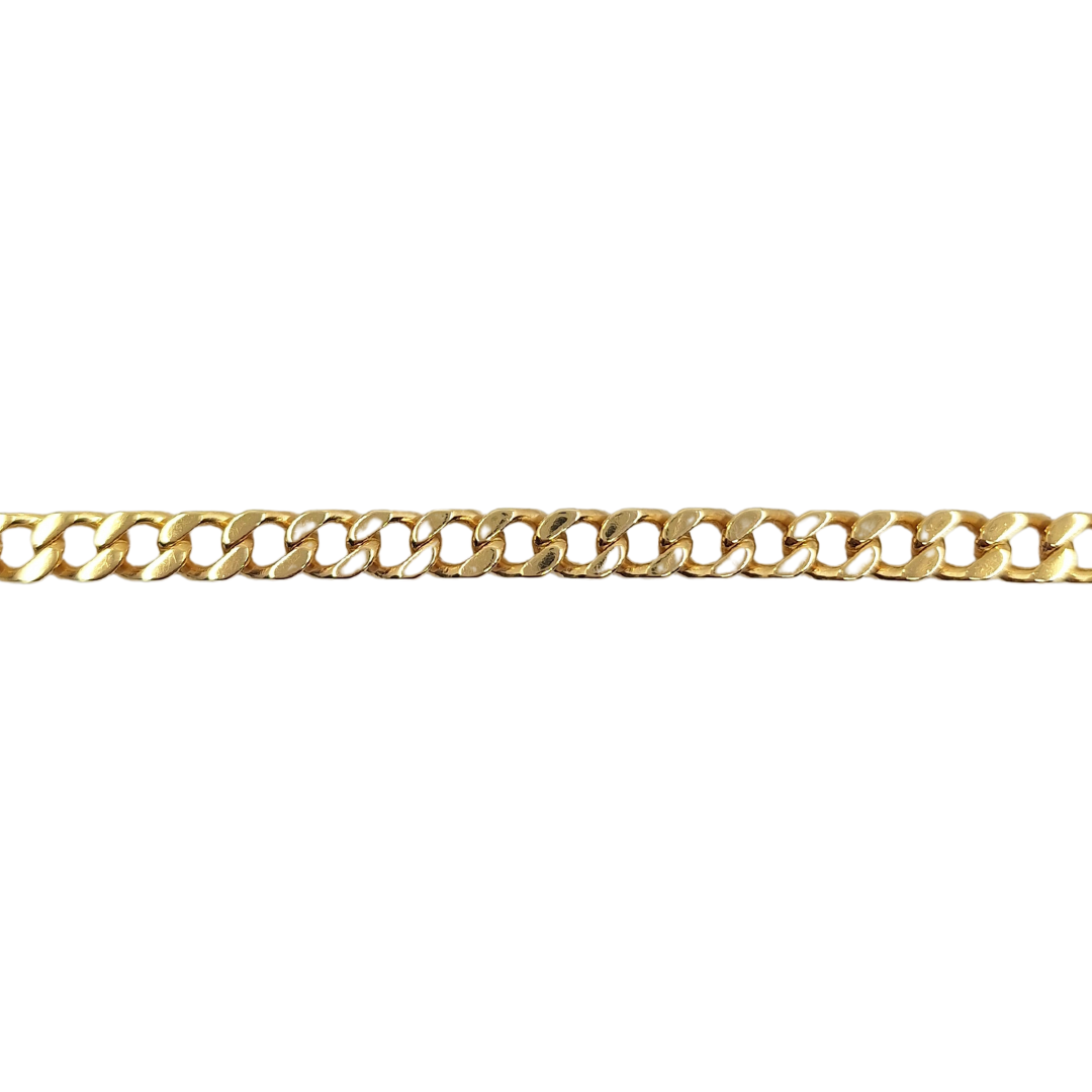 9ct Yellow Gold Curb Bracelet 8.75"