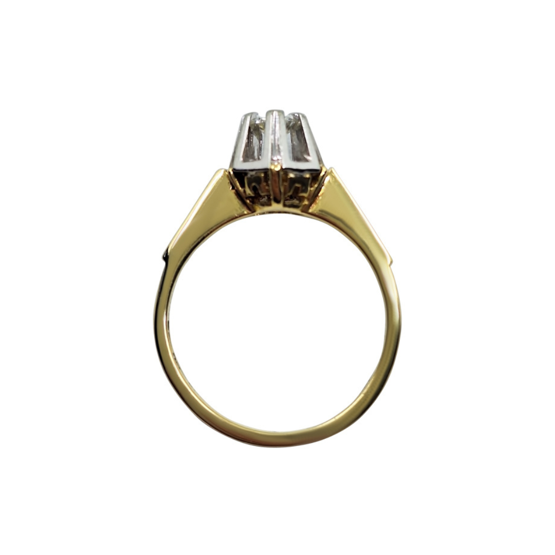 18ct Yellow Gold Diamond Solitaire Ring