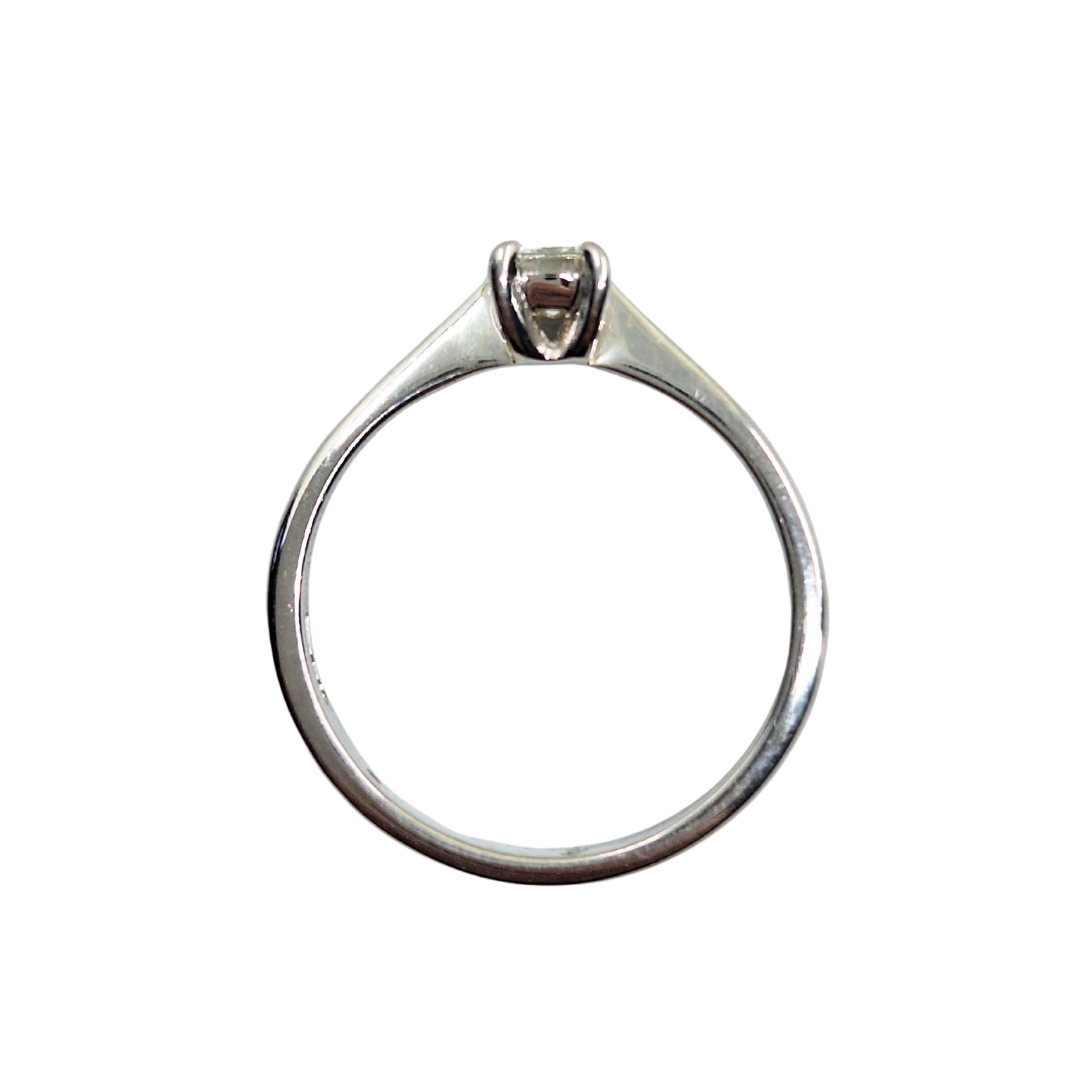 Platinum Emerald Cut Diamond Solitaire Ring 0.33ct