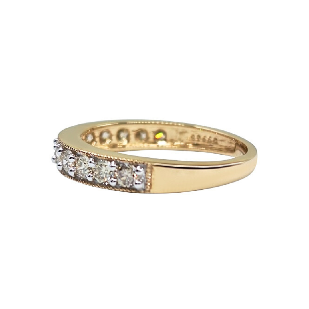 9ct Yellow Gold Diamond Eternity Ring 0.76ct