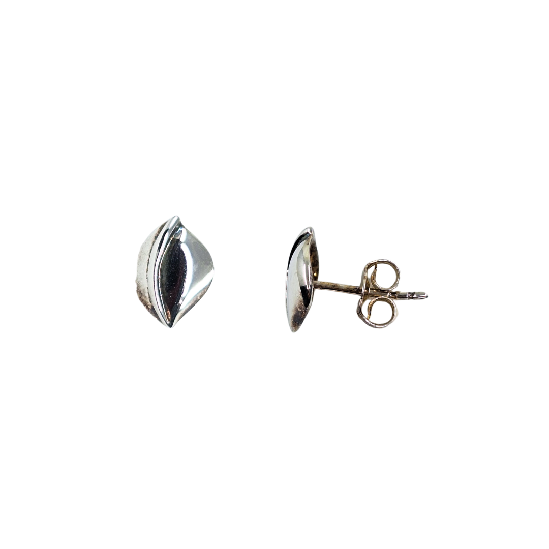 Silver Fancy Stud Earrings
