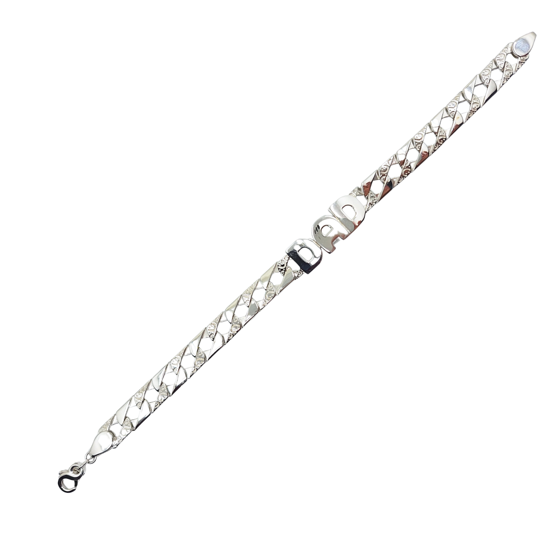 Silver Dad Bracelet