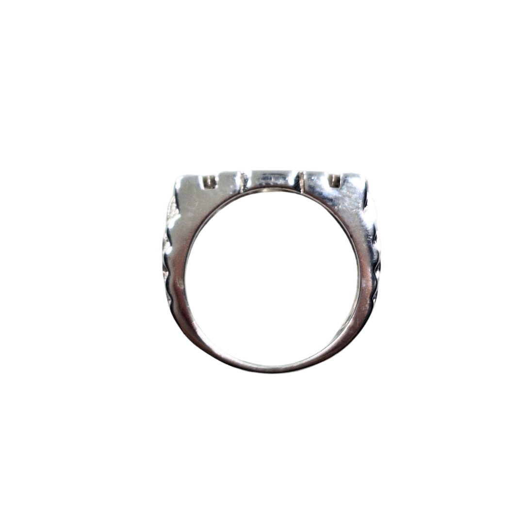 Silver Cubic Zirconia Mum Ring