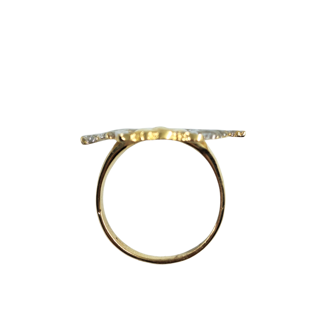 14ct Yellow & White Gold Versace Style Medusa Head Ring