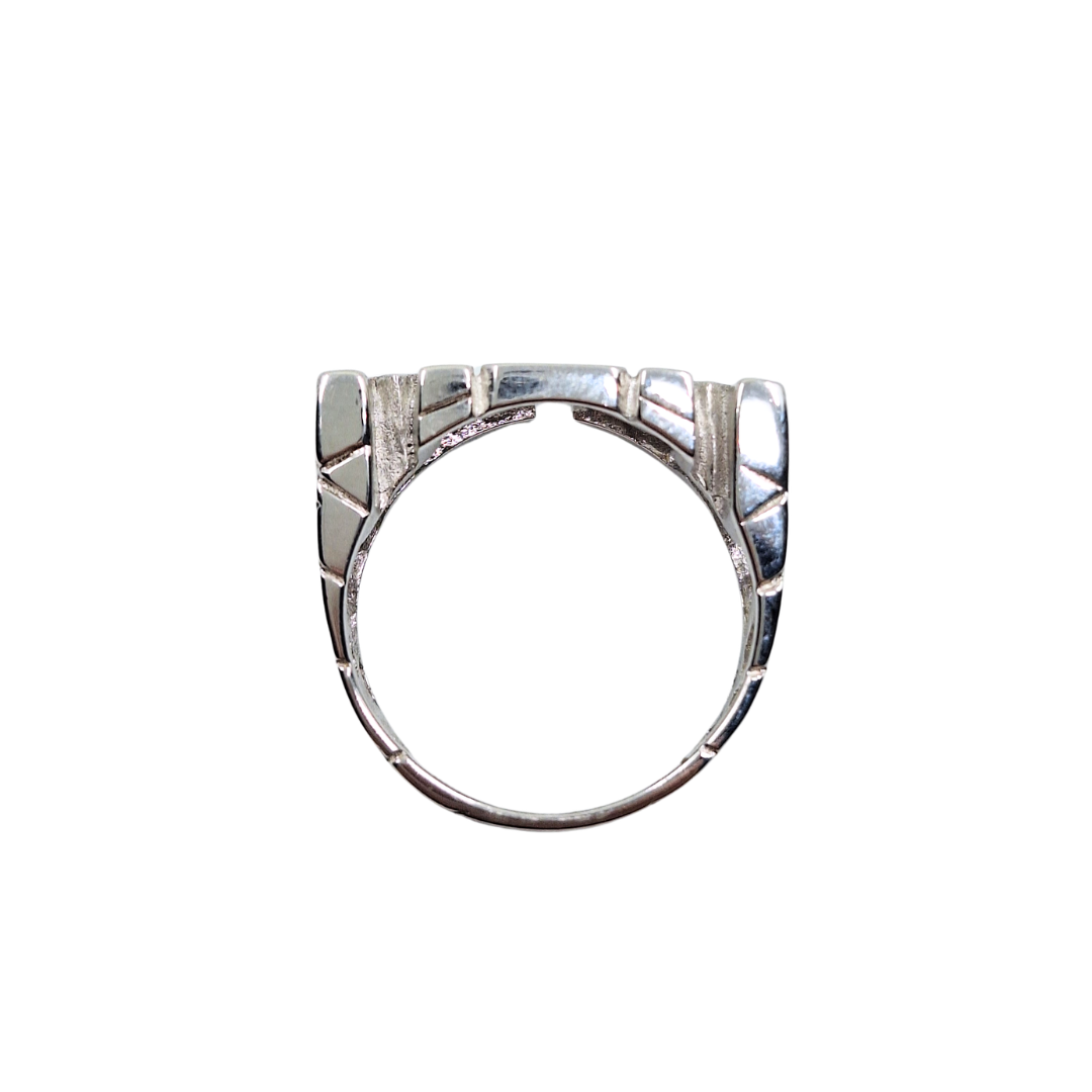 Silver Plain Mum Ring