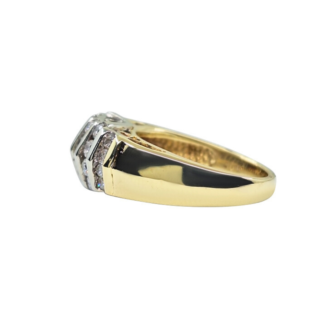 9ct Yellow Gold Diamond Band Ring
