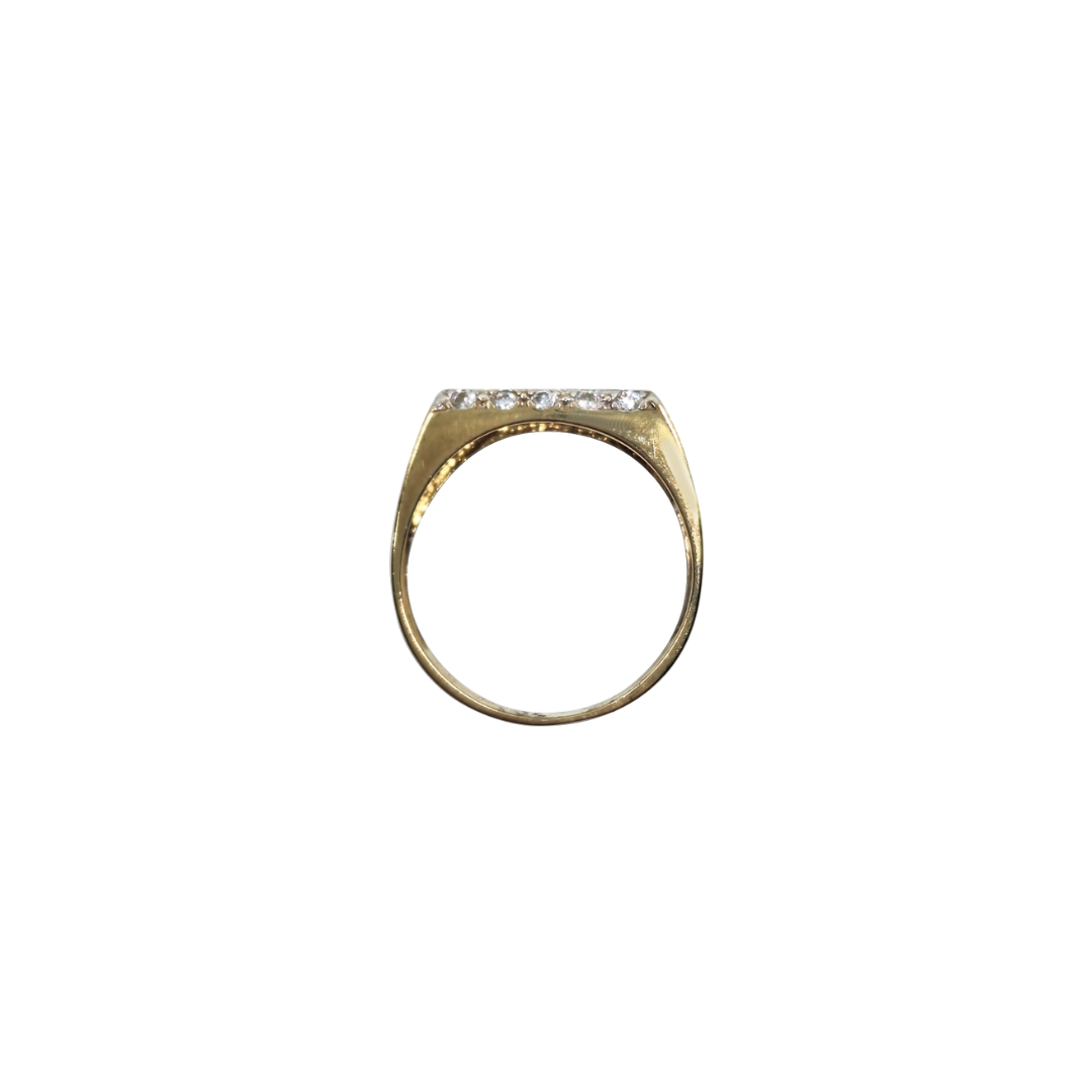 9ct Yellow Gold Cubic Zirconia Nan Ring