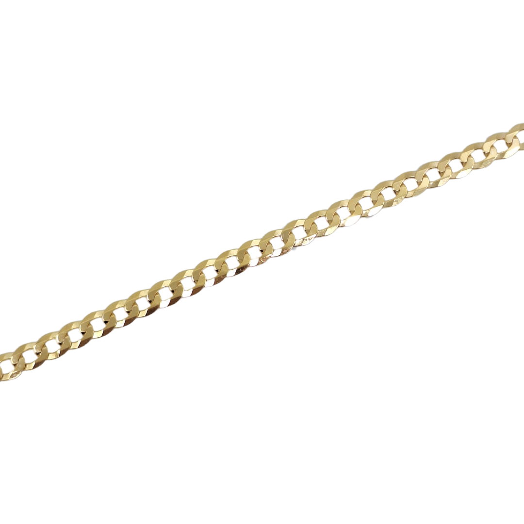 9ct Yellow Gold Curb Chain 22"
