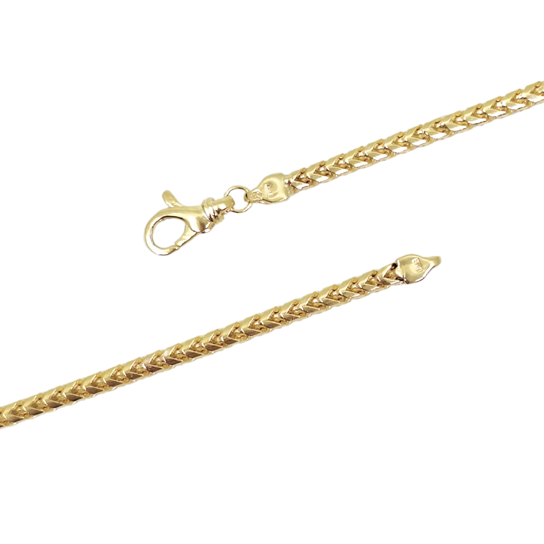 9ct Yellow Gold Franco Chain 22"