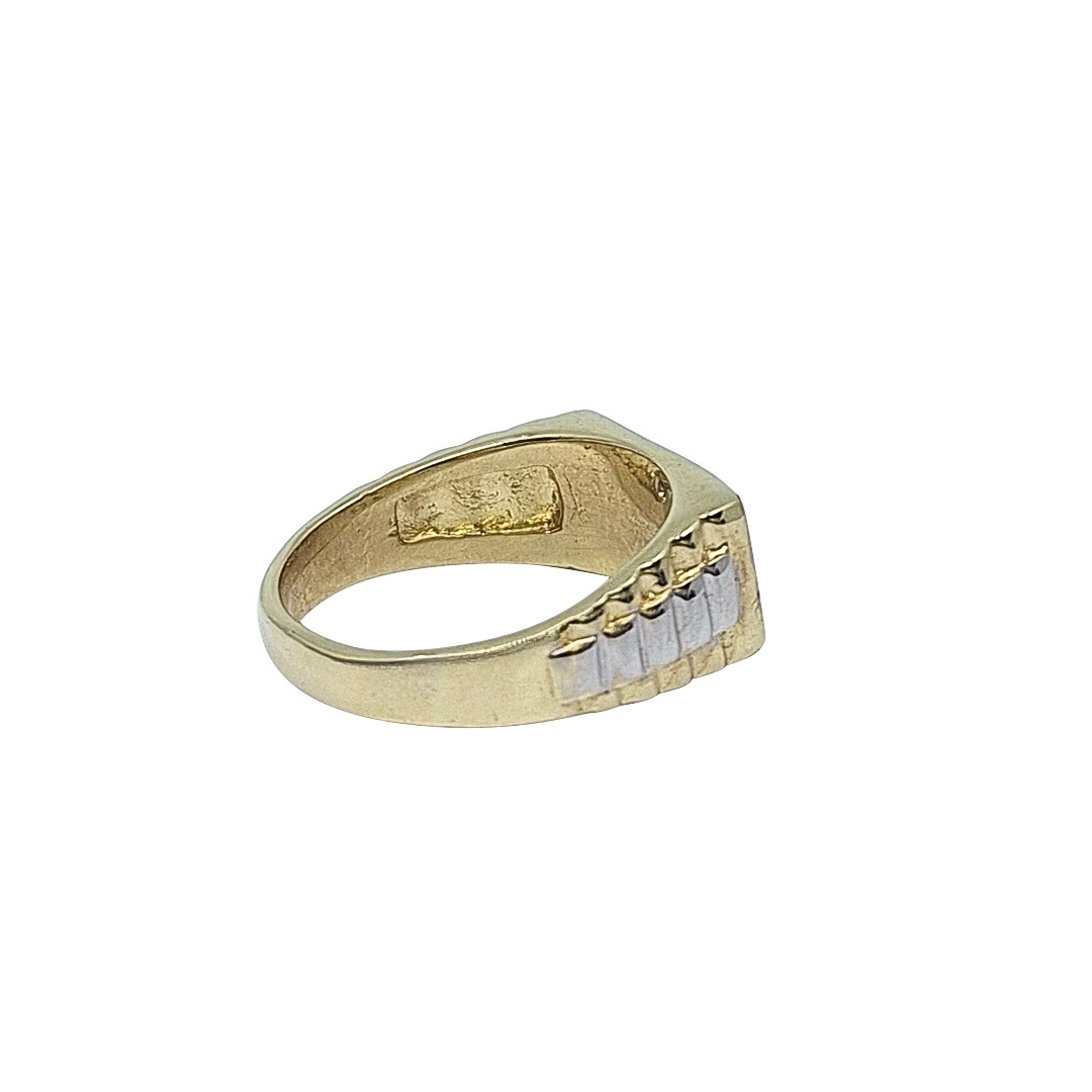 9ct Gents Cubic Zirconia Ring
