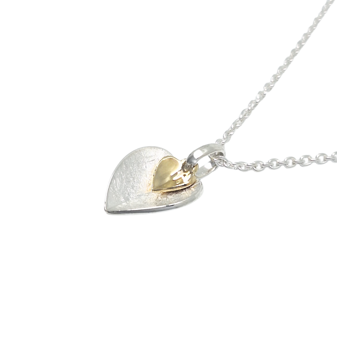 Silver Double Heart Pendant