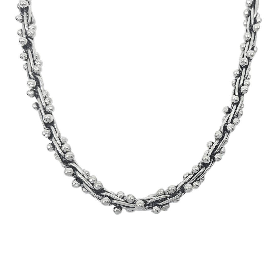 Silver Spratling Necklace 18 Inches