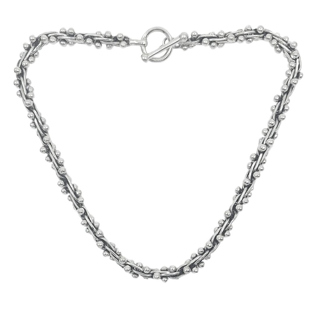Silver Spratling Necklace 18 Inches