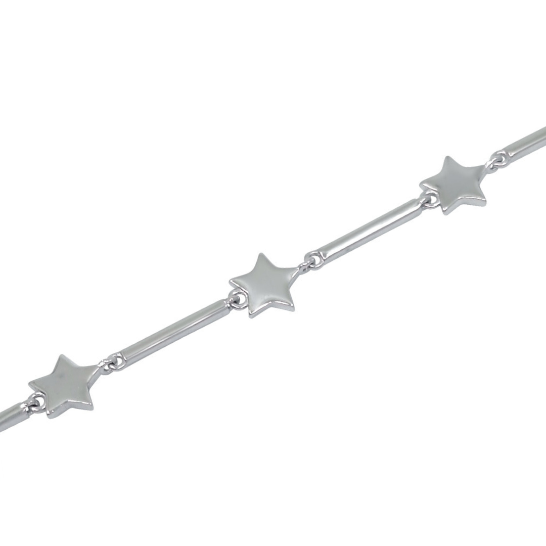 Silver Star Necklace 18"