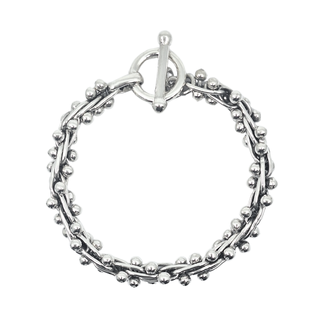 Silver Spratling Bracelet 8 inches