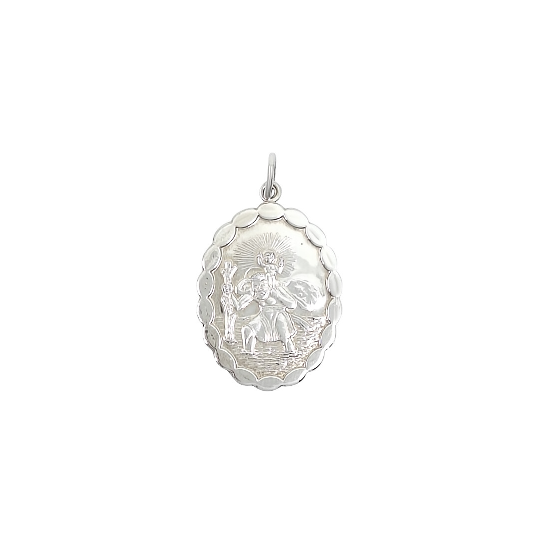 Silver St Christopher Pendant