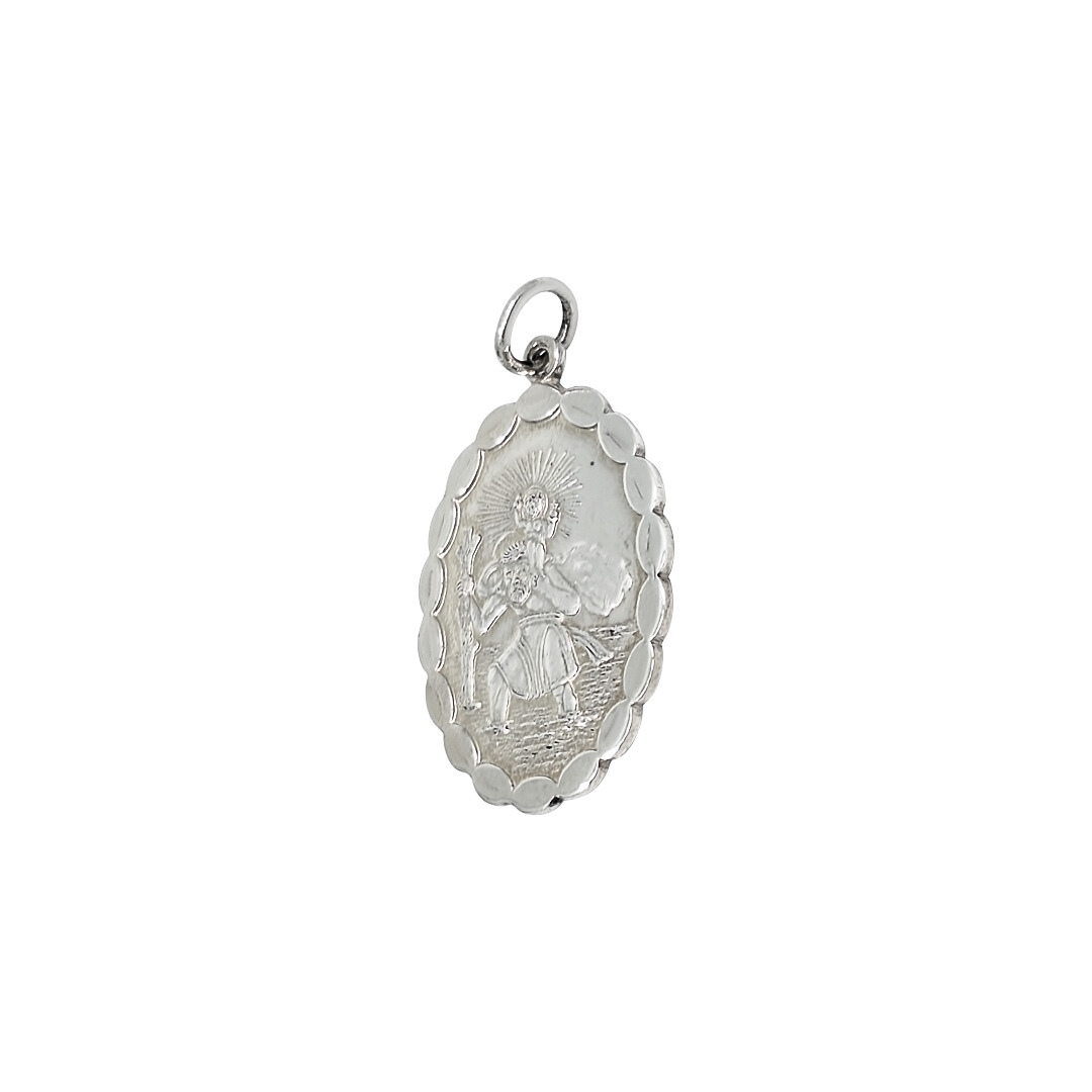 Silver St Christopher Pendant