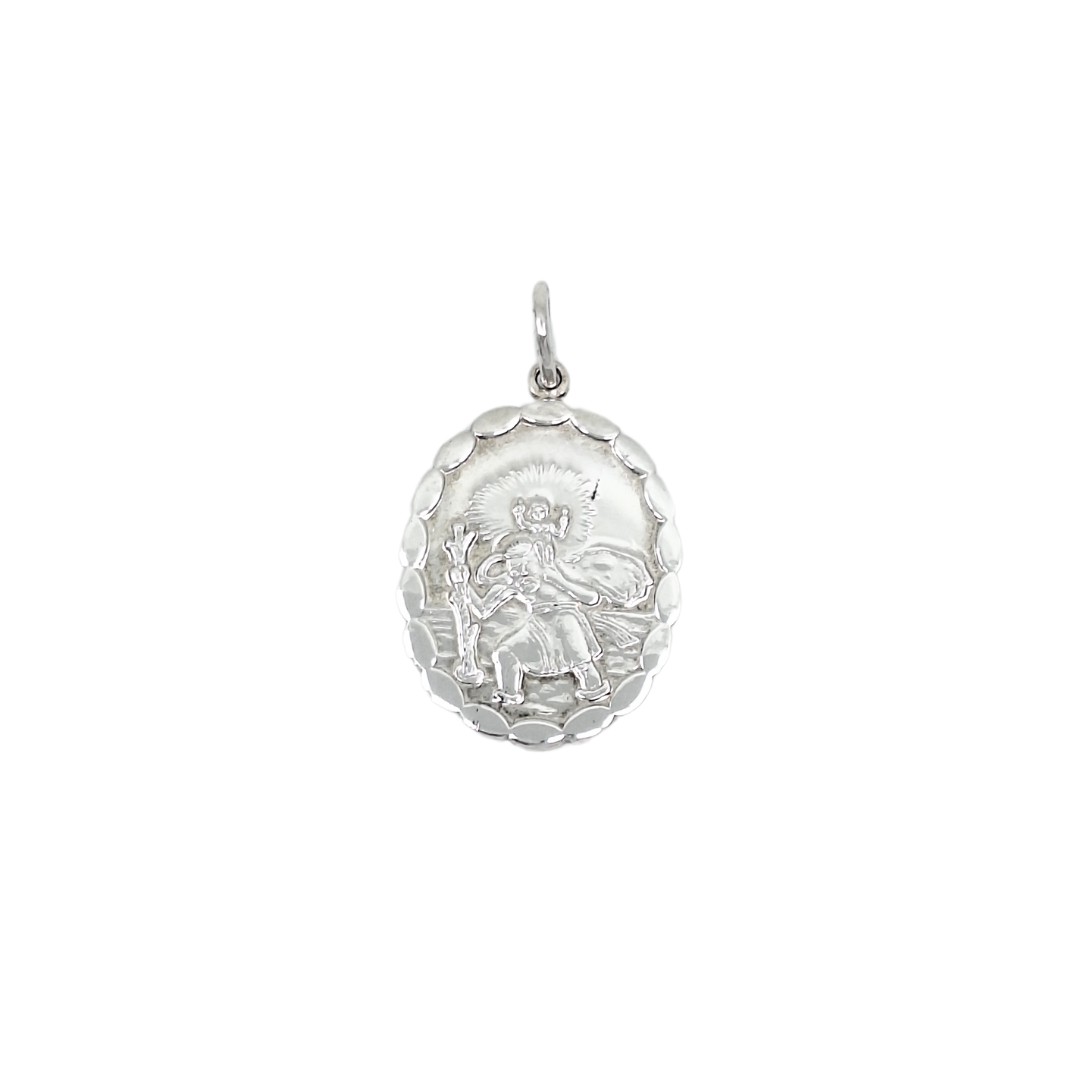 Silver St Christopher Pendant