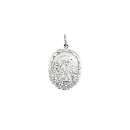 Silver St Christopher Pendant